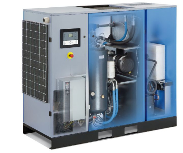 Compresseur à vis MARK RMB 15D, 15 kW/10 bar, avec sécheur frigorifique, 12574