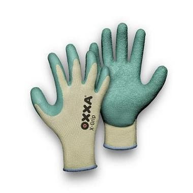 Gant OXXA X-Grip 51-000, vert / jaune, UE : 12 paires, taille : 10, 15100010