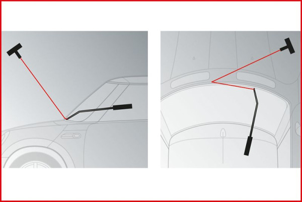 KS Tools contre-support de fil de coupe, 350 mm, 140.2205