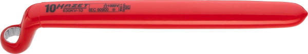 Clé polygonale Hazet, double isolation, profil double hexagone extérieur, 10 mm, 630KV-10