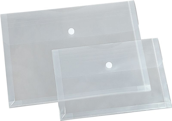 Pochette transparente Eichner avec plis extensibles, transparente, format : DIN A4, UE : 10 pièces, 9219-00189