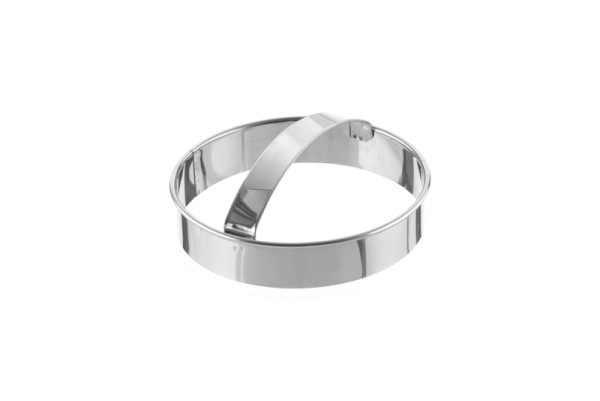 Emporte-pièce emporte-pièce "Rond", lisse 120 mm, hauteur 30 mm, inox, 199700