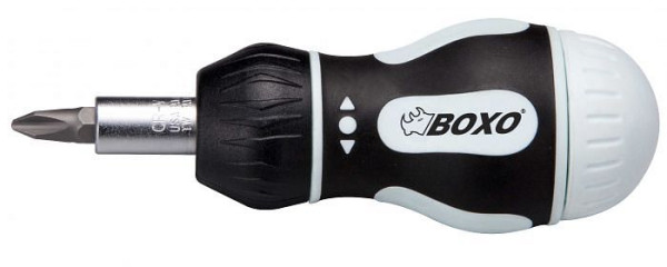 Mini tournevis à cliquet Boxo 1/4" avec jeu d'embouts 7 pièces, B-SD-BR08