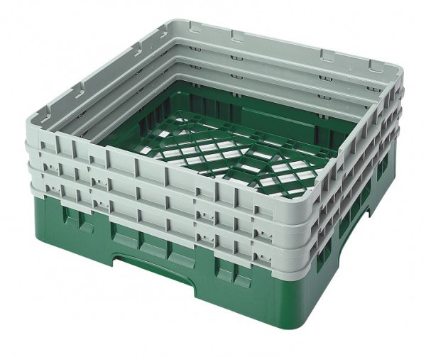 Panier de rinçage Cambro Panier de base Camrack® avec 3 rallonges, Couleur : Vert bouteille, BR712119