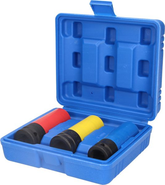 Brilliant Tools Jeu de douilles à chocs pour jante en aluminium 1/2", 17/19/21 mm, 3 pièces, BT691005