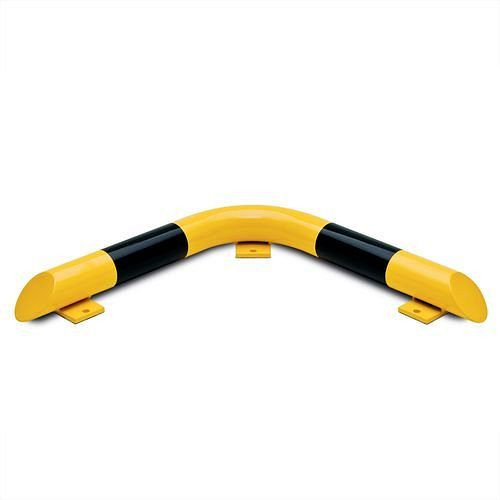 Poutre anti-bélier d'angle DENIOS, en acier de qualité 3 mm, 86 x 638 x 638 mm, 207-453