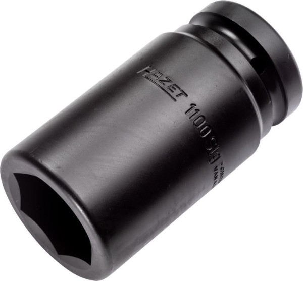 Choc Hazet, douille pour tournevis machine, hexagonale, carré creux 25 mm (1 pouce), profil hexagonal externe, 38 mm, 1100SLG-38