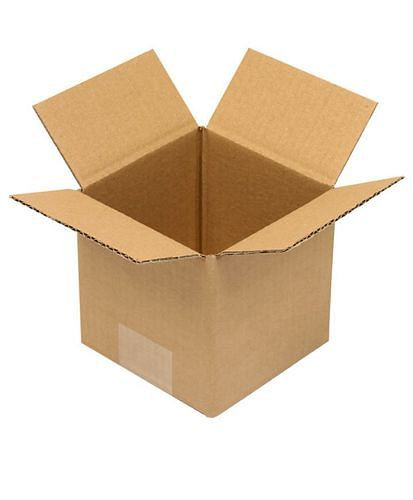 Boîte pliante en carton ondulé TransPak 1 paroi, dimensions intérieures 120 x 120 x 120 mm, qualité 1.10B, paquet de 50, 299206