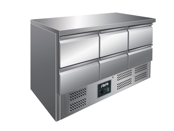 Table réfrigérante Saro avec tiroirs modèle VIVIA S 903 S/S TOP - 6 x 1/2 GN, 323-10041
