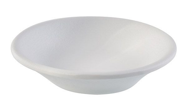 Bol à trempette APS -ZEN-, Ø 8 cm, hauteur : 1,5 cm, mélamine, blanc, aspect pierre, 0,03 litre, lot de 24, 83721