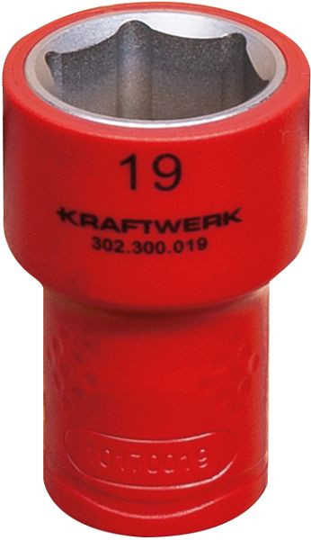 Kraftwerk Douille d'électricien 3/8" 19 mm VDE, 302.300.019