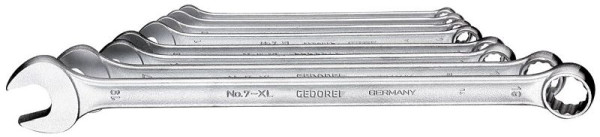Jeu de clés mixtes GEDORE, extra longues, 8 pièces, 6104880