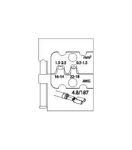 Insert de module GEDORE pour prises plates, 4,8, 1830643