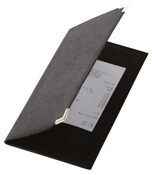 Dossier de factures Contacto 23 x 13 cm avec coins en acier, 5834/233