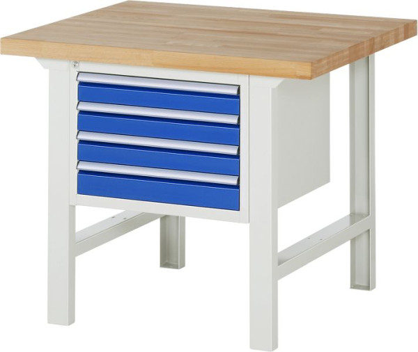 Etabli RAU série 7000 - conception modulaire, conteneur de sous-structure (4x tiroirs), 1000x840x900 mm, 03-7133A1-109B4S.11