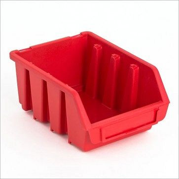 Boîte de rangement visible ADB taille 2, dimensions LxPxH : 116x161x75 mm, couleur : rouge, 23393