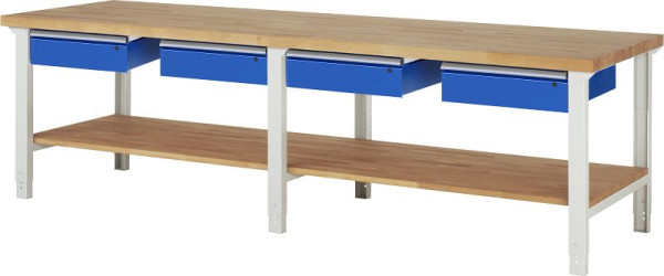 Etabli RAU série 7000 - modèle 7002-7, L3000 x P900 x H790-1140 mm, 03-7002A7-309B4H.11