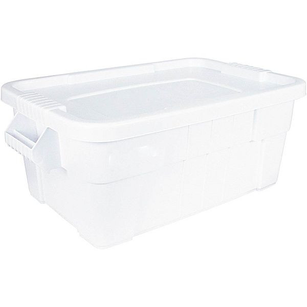 Récipient de stockage Stalgast avec couvercle, couleur blanc, 710 x 440 x 270 mm (LxPxH), adapté pour GN 1/1 (200 mm), LT0203530