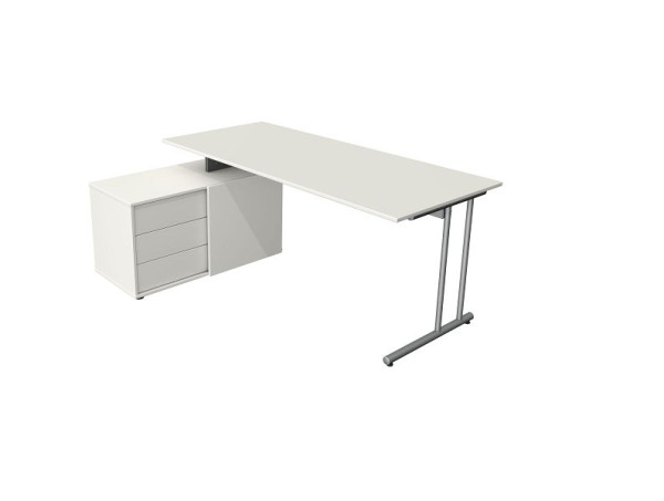 Kerkmann poste de travail complet de démarrage, blanc, 11494510
