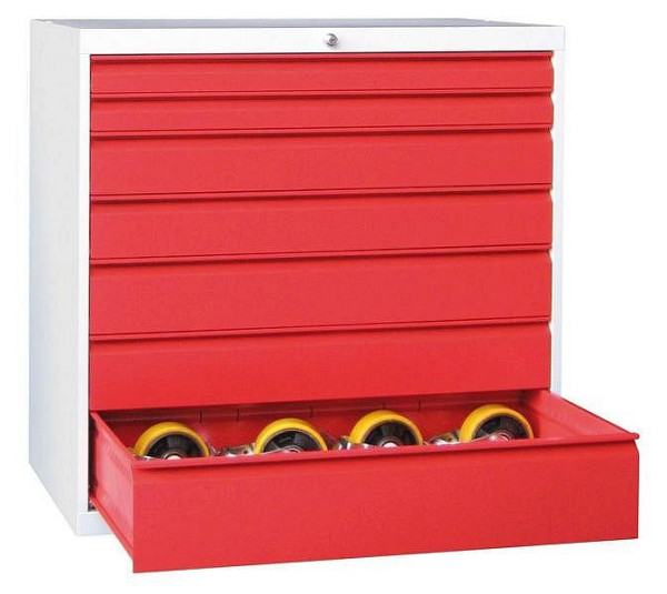Bloc tiroir Pavoy 1000/600/1023, serrure à cylindre rotatif robuste, 6x150, 43456-100-001-910905