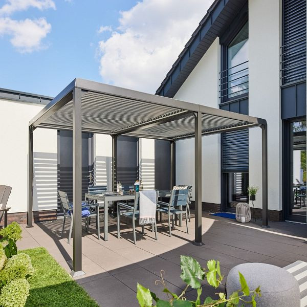 Gazebo à lattes HOME DELUXE CANNES - 400 x 303 x 223 cm, 32474