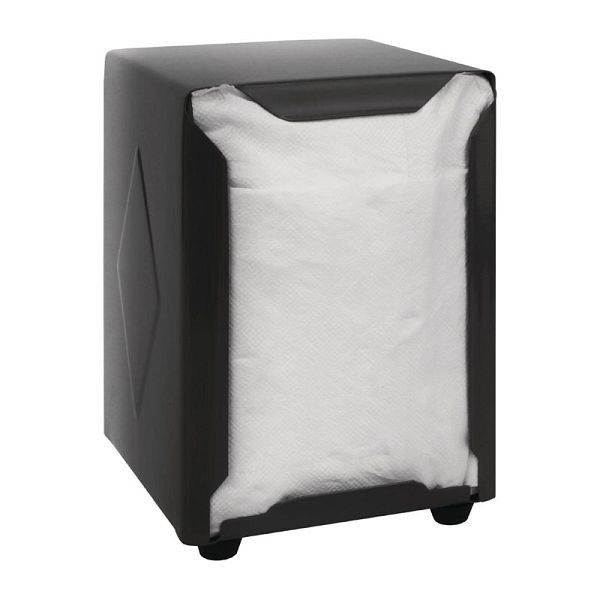 Distributeur de serviettes OLYMPIA en acier inoxydable noir, CN753