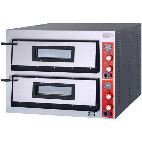 Four à pizza GGF à deux chambres, entièrement en argile réfractaire, 12 kW, 1010 x 850 x 750 mm (LxPxH), PP0602436