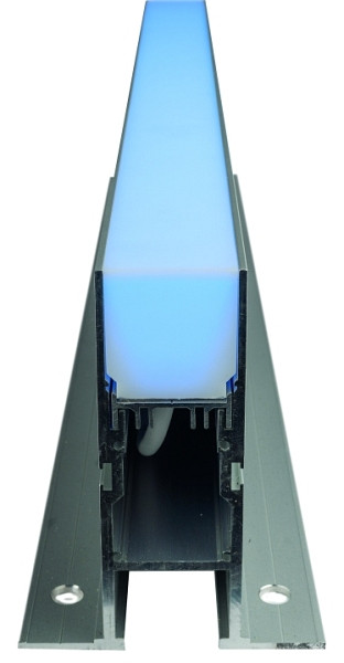 rutec Projekt PU entièrement encapsulé, 24V, 7,2W, IP67, RGB Encastré LED linéaire Kementari - 520 mm, PFC320