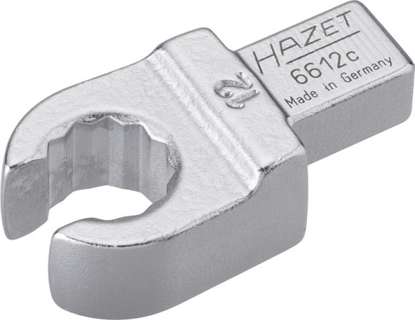 Clé polygonale à insert Hazet, ouverte, carré d'insertion 9 x 12 mm, profil extérieur à double hexagone, 12 mm, 6612C-12