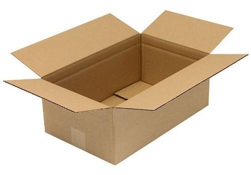 Boîte pliante en carton ondulé TransPak 1 paroi, dimensions intérieures 400 x 250 x 150 mm, qualité 1,30C, paquet de 25, 299273