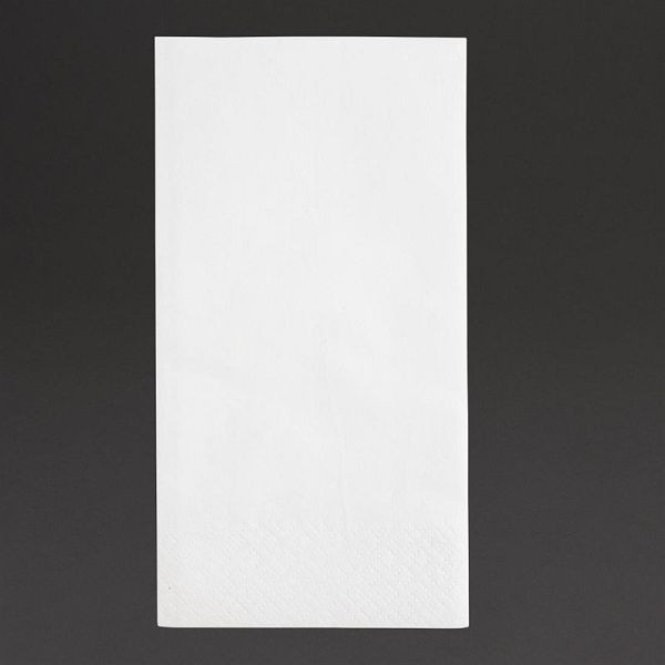 Serviettes Recyclables Fiesta 1/8 blanches 33cm (2000 pièces), FE227