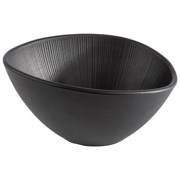 Bol APS -NERO-, 19 x 16,5 x 9 cm, mélamine, noir, 0,5 litre, 85093