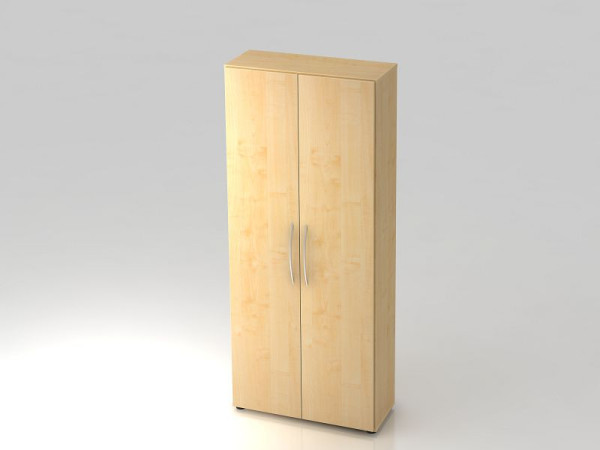 Armoire Hammerbacher 5OH 34, poignée courbée profondeur 6 cm érable/érable, 80x34,6x188 cm (LxPxH), V4100/3/3/BM