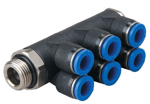 temporisateur B-YVTEd3-4-3/8-KU, raccord vissé distributeur Y, cylindrique, tuyau Ø : 4 mm, filetage : 3/8", UE : 5 pièces, 03180970