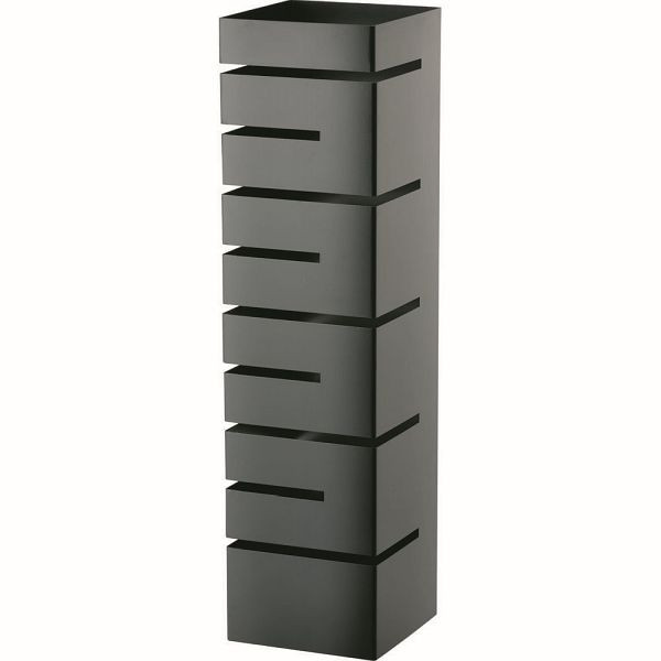Buffet haut Stalgast, étagères inclinées, 150x150x570 mm (LxPxH), noir, BB5001570