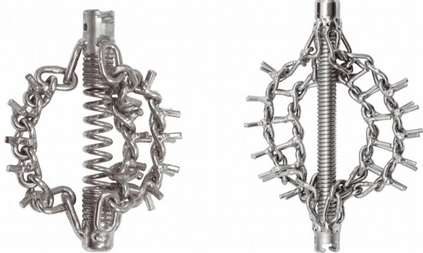 Tête de lanceur de chaîne KS Tools avec chaîne à pointes, 3 chaînes diamètre 30 mm, 16 mm, 900.2184