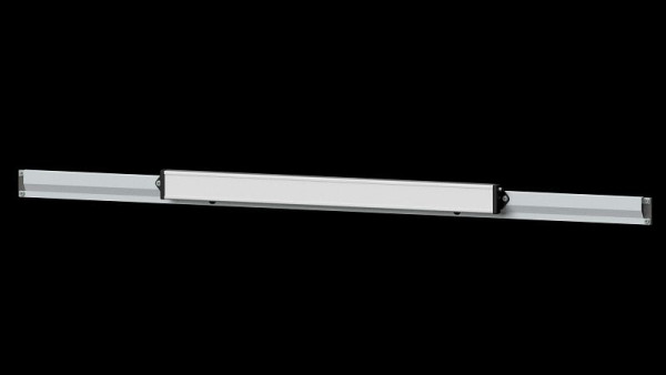 Structure du système d'éclairage pour établi ANKE, 1045 x 85 x 35 mm, RAL 7035, éclairage système à LED pour établis 2000 mm, 960.953