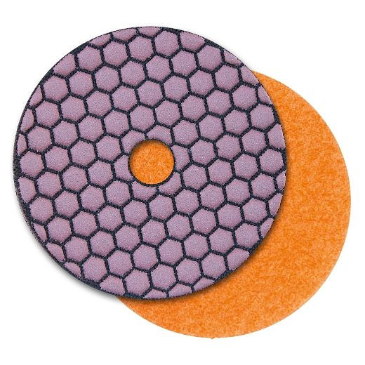 ELMAG DiaProfi tampon de polissage Ø100mm, granulométrie 200, support Velcro, 62302