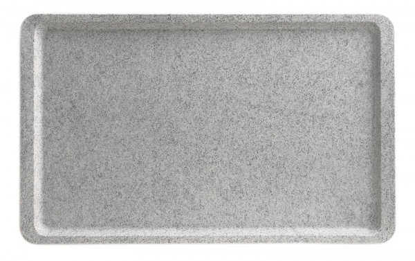 Cambro Polyester Versa Lite Plateau Surface Lisse Bords Plats Forme 53 x 32,5 cm Granit, GL4002A83