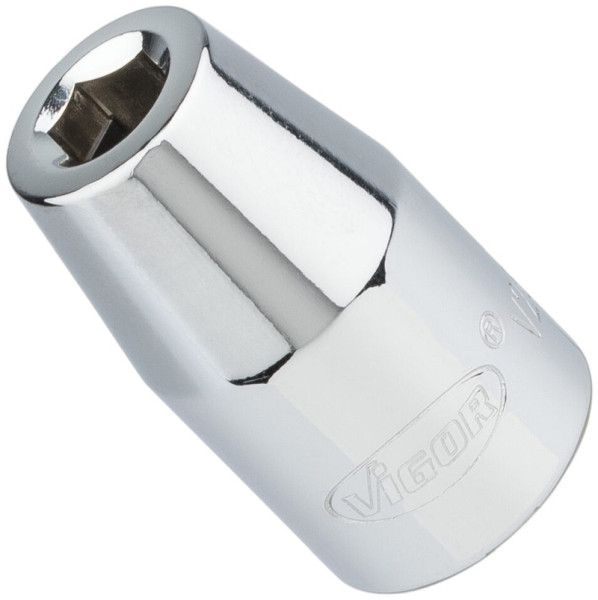 Adaptateur d'embout VIGOR, carré creux 12,5 mm (1/2"), hexagone creux 8 mm (5/16"), 37 mm, V2647N