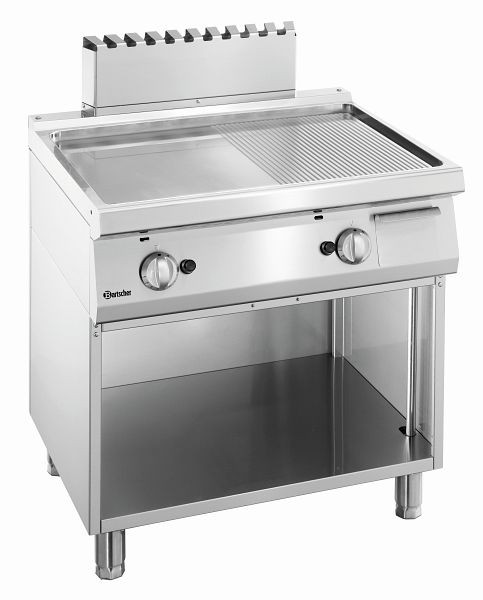 Plaque de cuisson Bartscher gaz 700, B800, 1/2-1/2, 2855051