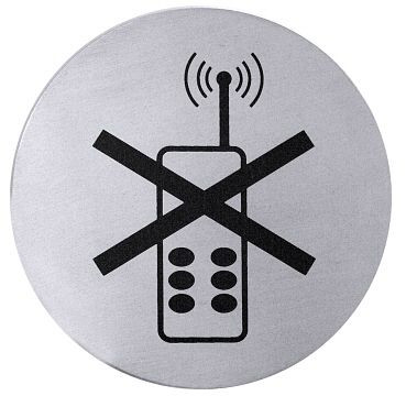 Symbole de porte contacto INTERDICTION DE TÉLÉPHONE MOBILE, 7663/002