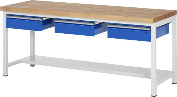 Etabli RAU série 8000 - modèle 8003A3, L2000 x P700 x H840-1040 mm, 03-8003A3-207B4H.11