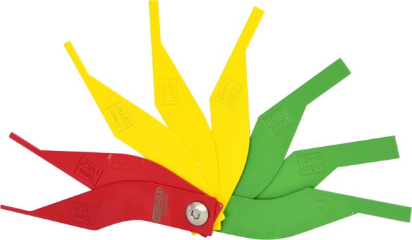 KS Tools jeu de jauges d'usure des plaquettes de frein, 8 pièces, 300.0570