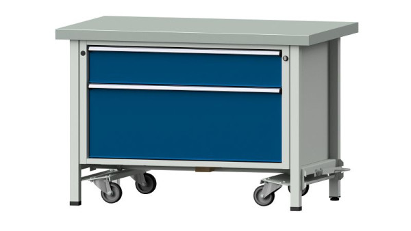 Etablis ANKE Etabli Box, modèle 15 VX, 1270 x 800 x 850 mm, RAL 7035/5010, ZBP 50 mm, 340.075
