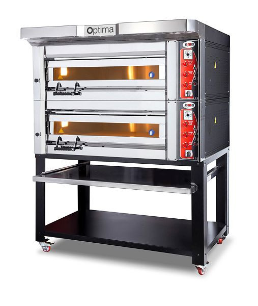 Four à pizza GMG Optima- 84, 2 chambres de cuisson, avec châssis, PB 2T 84