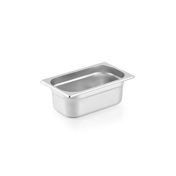 Vaiotec TOPLINE Récipient gastronorme GN 1/4 - 100 mm, acier inoxydable AISI 304, 26,5x16,2x10 cm, 10634