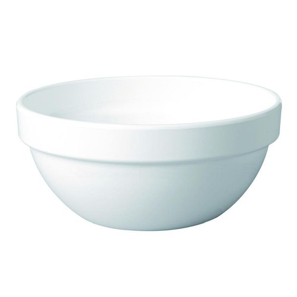 Bol APS "FRIENDLY", bol, en plastique recyclé (PET), Ø 14 cm, hauteur 6,5 cm, 0,5 litre, blanc, 79024