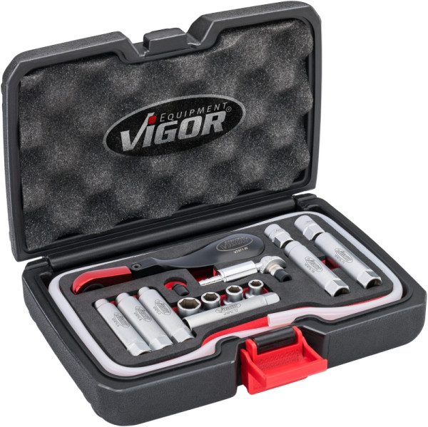 Kit complet de purge de frein VIGOR, nombre d'outils : 17, V7471/17