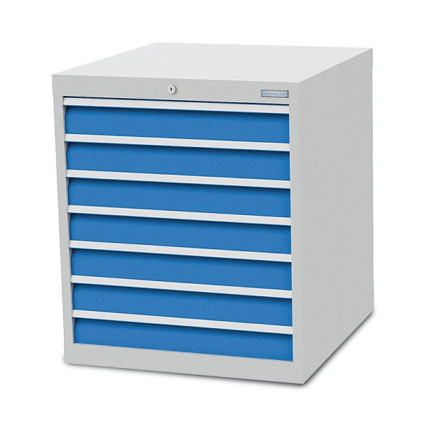 Armoire à tiroirs Bedrunka+Hirth, profondeur 736 mm, R 24-24, 7 x tiroirs, dimensions en mm (LxPxH) : 705 x 736 x 819, 780/0700V10A